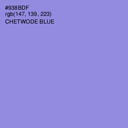 #938BDF - Chetwode Blue Color Image